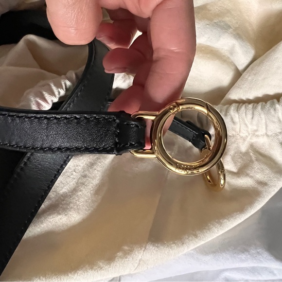 FENDI PEEKABOO Soft black nappa leather, medium size, whipstitch edge. - Picture 14 of 15